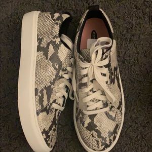 Snakeskin Print Sneakers